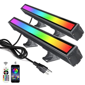 48W LED RGB Color Changing Flood Light, Wall Washer Light Bar with Remote Con... - Picture 1 of 6