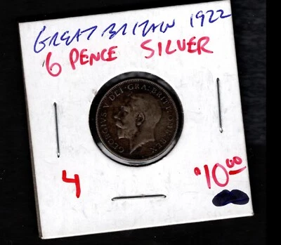 1922 Great Britain- 6 Pence- Silver - Image 1 of 2