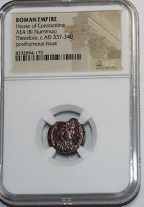 PROBUS ROMAN EMPRESS AD 337-340 COIN NGC CERTIFIED AUTHENTIC & COA #2797 - Picture 1 of 2