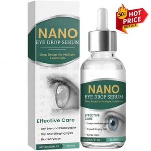 Nano Eye Drops Serum,Natural Nano Lubricant Eye Dro ps for Dry Eye Pres byopia - Picture 1 of 9