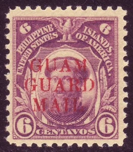 GUAM - CORREO DE GUARDIA - M9 (6c con embalaje original rojo) - márgenes en todo el camino - ¡MNH!! - Imagen 1 de 2