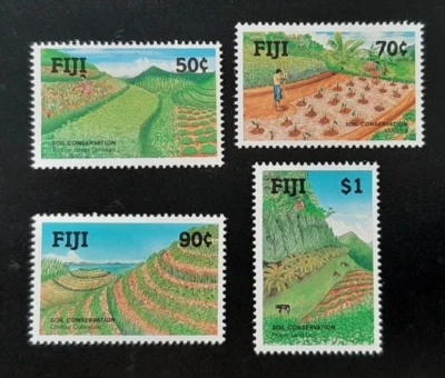 Stamps, Fiji 1990 - Soil Conservation - Image 1 of 2