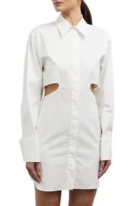 Camilla and Marc Everett Mini Shirt Dress in White Size 10 AU - Picture 1 of 5