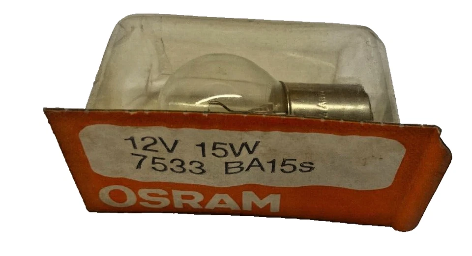 OSRAM NO.7533  12V 15W -BA15S BULB - Image 1 of 1