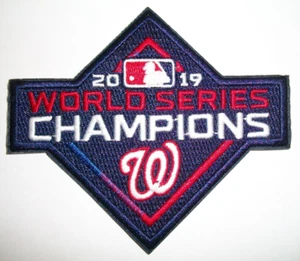 Washington Nationals ~ 2019 World Series ~ gestickter Aufnäher ~ 4" x 3 1/2" ~ aufbügeln aufnähen - Bild 1 von 1