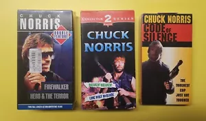 Chuck Norris VHS lot New & Used see description - Picture 1 of 11