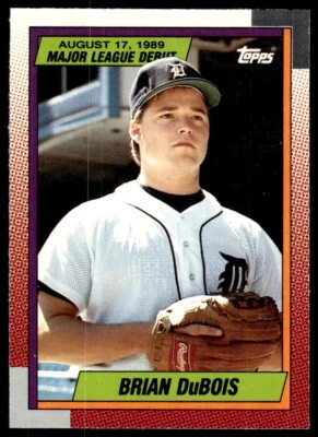 1990 Topps Major League Debut 1989 Brian DuBois Detroit Tigers #32 - Image 1 of 2