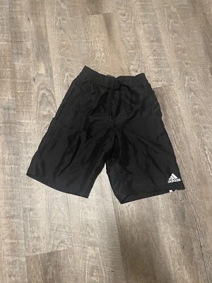 Adidas Bañador Niños Pequeño Negro Forrado Traje de Baño Cordón Natación Playa Foto 1 de 3