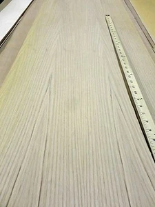 White Oak Quarter wood veneer 12" x 96" with 2 ply wood backing 1/25" thick - Picture 1 of 2