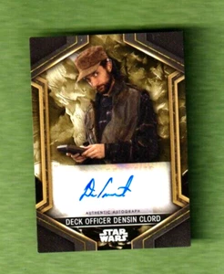 2023 Star Wars Obi-Wan Kenobi Deck Officer Densin Clord Auto#A-DC Dan Considine - Imagen 1 de 2