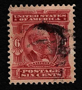 OPC 1903 US 6c Garfield Sc#305 Used Sound Well Centered 46061 - Picture 1 of 2