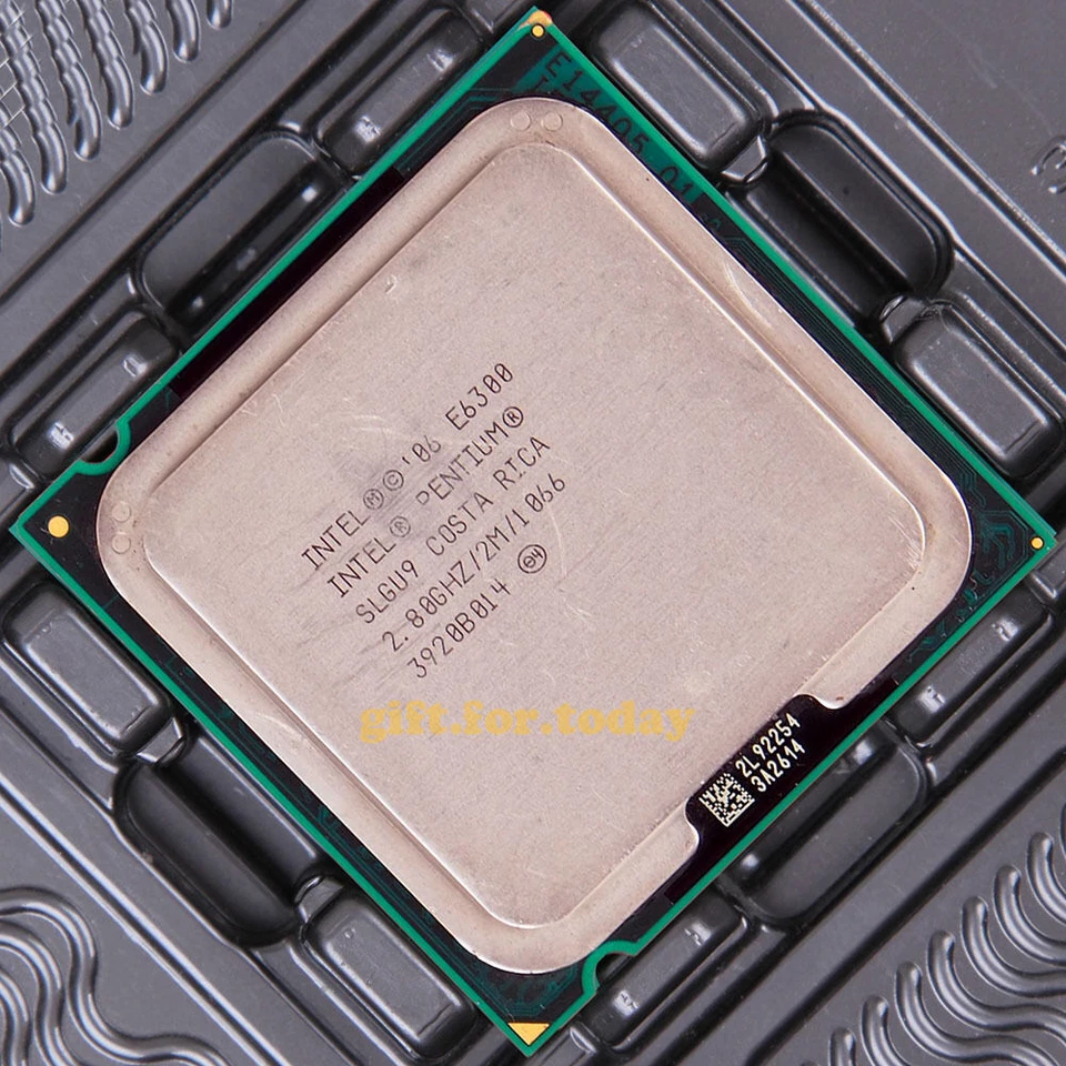 Original Intel Pentium E6300 2.8 GHz Dual-Core (BX80571E6300) Processor CPU - Image 1 of 1