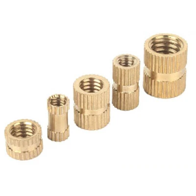 M1.4 bis M8 Messing Rändelmutter Gewindeeinsatz Einpressmutter Einschlagmutter - Bild 1 von 4