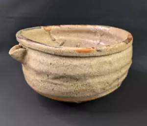 Vintage Japanese Tea Bowl Ceramic Katakuchi Antique Crazing Japan Matcha - Picture 1 of 16