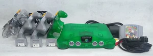 NINTENDO 64 JUNGLE GREEN; 4 Controller; 3 Controller PAK; Mario Kart - Bild 1 von 8