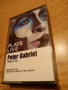 Peter Gabriel *Plays LIVE *cassette tape *VG+ *Geffen 1983 *CLUB *2G5 4012 *ROCK - Picture 1 of 4