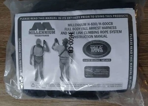 Millennium Outdoors Full Body Fall Harness Weight Limit 300 Mfg. March 2022 New - Picture 1 of 3