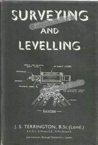 VINTAGE BOOK · SURVEYING AND LEVELLING · J S TERRINGTON · 1955 · FREE UK P&P - Imagen 1 de 2