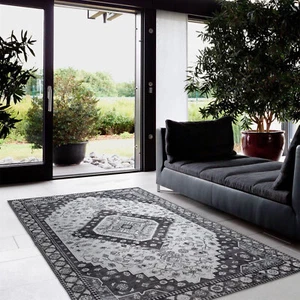 Large Rug Charcoal Super Soft Bohemian Bedroom Carpet Thick Rugs 200x290cm - Picture 1 of 9