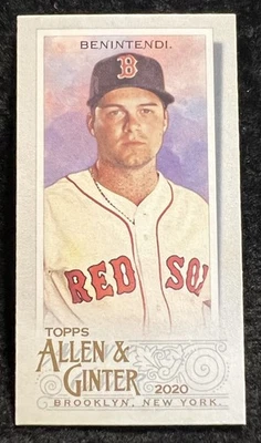 2020 TOPPS ALLEN & GINTER - MINI - Andrew Benintendi -  #82 - Red Sox - Image 1 of 2