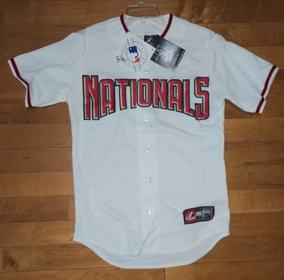 MLB Majestic Washington Nationals White Baseball Jersey Men’s Size S Made in USA - Image 1 of 2