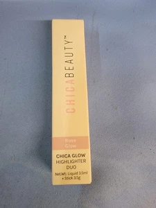 Chica Beauty Rose Gold Chica Glow Highlighter Duo - Liquid 3.5mL + Stick 3.5g - Picture 1 of 4