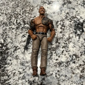 FIGURA DE ÉLITE DE LUCHA LIBRE WWE THE ROCK serie hollywood por MATTEL luke hobbs - Imagen 1 de 2