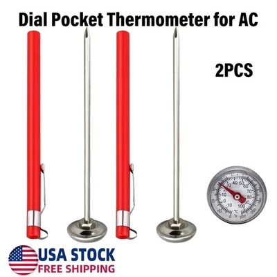New Dial Pocket Thermometer for AC #5045 2PCS - Image 1 of 4