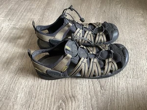 Keen Mens Drift Creek H2 Water Sandals Size 10.5 Olive Black Elastic Drawstring - Picture 1 of 12