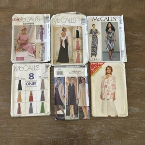McCalls, Butterick,  Womens Dresses,Sewing Pattern, Uncut, Lot Of 6 - Picture 1 of 7