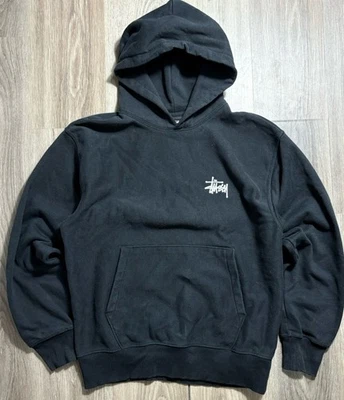 Sudadera con Capucha Stussy Para Hombre Pequeña Básica Logo Negra Ropa de Calle Patín Y2K Foto 1 de 4
