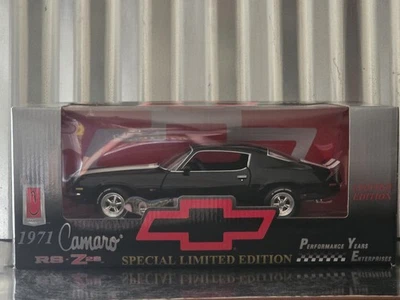 RC2 Ertl Performance Years 1971 Chevy Camaro RS Z28 1:18 Diecast Car Black 29324 - Image 1 of 4