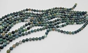 Moss Agate 10mm Round Beads(16" strand) - Bild 1 von 4