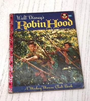 Libro de Robin Hood de Walt Disney Un Club de Mickey Mouse ilustrado de película Foto 1 de 3