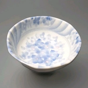 Ciotola vintage Nippon giapponese con piedini con violette dipinte a mano ottime condizioni - Foto 1 di 19