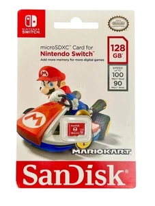 SanDisk 128GB microSDXC UHS-I Memory Card Licensed for Nintendo Switch, Red NEW - Photo 1 sur 2