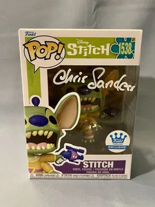 CHRIS SANDERS AUTOGRAFO FIRMATO A MANO LILO & STITCH 1538 FUNKO POP BAS BR32078 - Foto 1 di 8