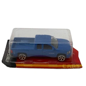 Chevrolet Silverado Blue Majorette Street Cars 2014 217E Scale Die Cast Truck - Picture 1 of 3