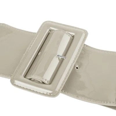 Women Ladies Girls Waistband Classic Buckle Stretchy Elastic Waist Belt - image 1 of 4