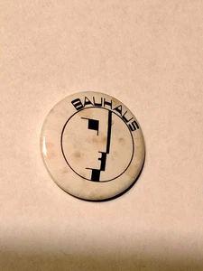 Bauhaus postpunk pop rock vintage SMALL RARE BUTTON music artist band 1 - Imagen 1 de 2