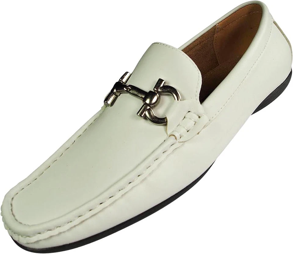 Mens Masimo Dress Driving Moccasin Casual Loafer Horse Bit Buckle Slip On Shoe - Image 1 of 1
