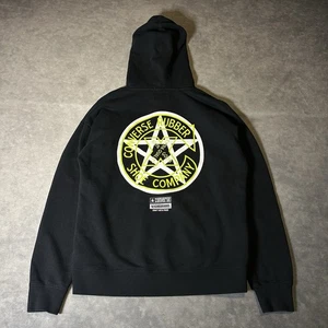 Converse Neighborhood Hoodie Mens Medium Black Pullover Logo Rare - Picture 1 of 10