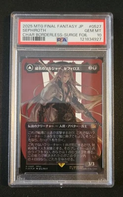 Sephiroth Fabled Soldier Surge Foil Borderless, Japanese Edition Psa 10 - Image 1 of 3