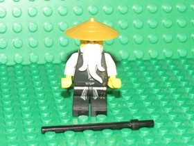 Lego Ninjago Minifigure Sensei Wu Black Robe The Golden Weapons 2255 Ninja WH25