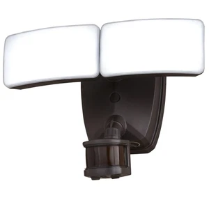 Vaxcel Lighting T0619 Zeta 2 Light 12"W LED Outdoor Flood Light - Bronze - Picture 1 of 12