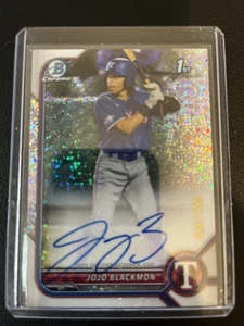 2022 Bowman Chrome #CPA-JBN JoJo Blackmon Prospect Auto Speckle Refractor #8/299 - Picture 1 of 2