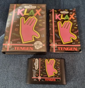 Sega Mega Drive Genesis Game Klax Boxed with Manual - Picture 1 of 3