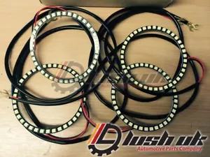 4 x Scheinwerfer LED SMD Ringe RR Sport Disco Drl 120mm 2 Cob UK - Bild 1 von 12