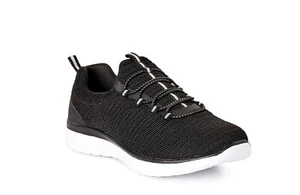 Athletic Works Bungee Women's Black White Slip-On Athletic Sneakers Shoes US 10 - Picture 1 of 5