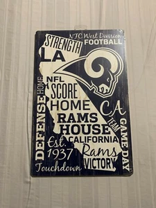Los Angeles Rams NFL 17" x 11" Wood Decorative Indoor Sign Wincraft Brand New - Picture 1 of 2